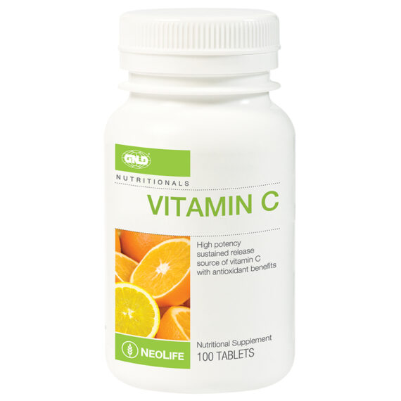 NeoLife Vitamin C Sustained Release, Immune Support, Antioxidant Protection, Collagen Production, Skin Health, Sustained Release Technology, Non-GMO, Natural Vitamin C, Citrus-Based Vitamin, 100 Tablets