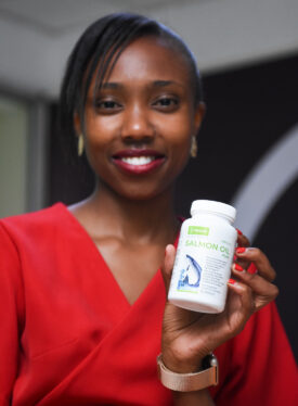 Neolife Products for Arthritis: Easing Pain Naturally 1 Betty showing salmon oil